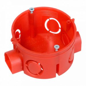 Коробка установочная 80 0500С безгалогенная (hf) 68х42 с саморезами (224шт/кор) Промрукав