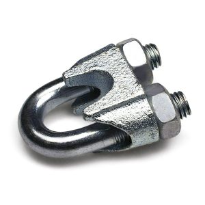 Зажим троса одинарный d6мм тип "Слоник" din 741 (100 шт/уп) Промрукав