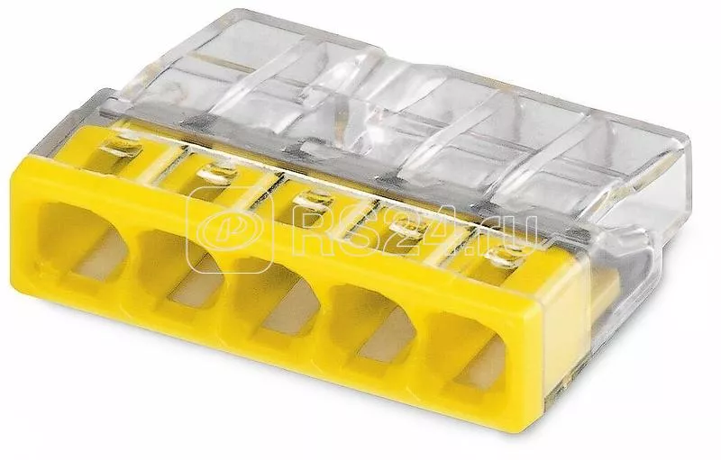 Клемма строительно монтажная СМК 2273 205 eu2.5 415 5 проводная прозр. tokov electric tke eu2.5 415/