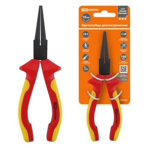 Круглогубцы диэлектрические, 160 мм, 1000 В, cr v, «ЭкспертЭлектрик» tdm