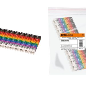 Маркеры наборные – комплект цифр («0» «9») 2,5 мм2 (150 шт.) tdm