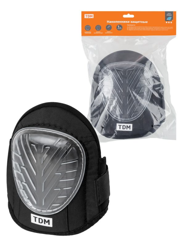 Наколенники защитные, гелевая вставка, "Алмаз", tdm