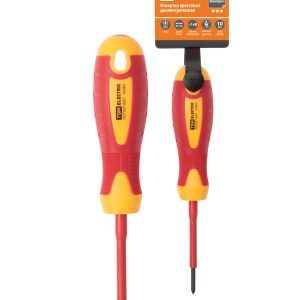 Отвертка крестовая диэлектрическая тип ph0x60, серия «ЭкспертЭлектрик» tdm
