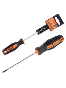 Отвертка позидрайв двухкомпонентная, cr v тип pz0x100, серия "Алмаз" tdm