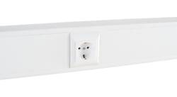 Суппорт с рамкой 1 пост (45х45) на профиль для кабель канала 100х50