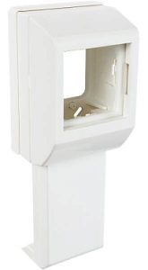 Суппорт с рамкой на 1 пост (45х45) вдоль профиля универсальный