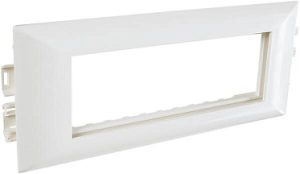 Суппорт с рамкой на 3 поста (45х45) в профиль для кабельных каналов 100х50, 105х50