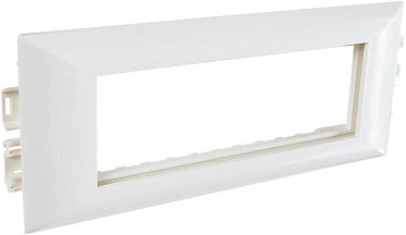 Суппорт с рамкой на 3 поста (45х45) в профиль для кабельных каналов 100х50, 105х50