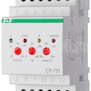 Реле напряжения cp 731 (трехфазный; микропроцессорный; контроль верхнего и нижнего значений напряжен