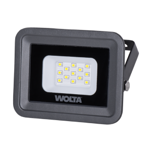 Светодиодный прожектор wolta wfl 10w/06 10Вт 5700К ip65 900лм серый