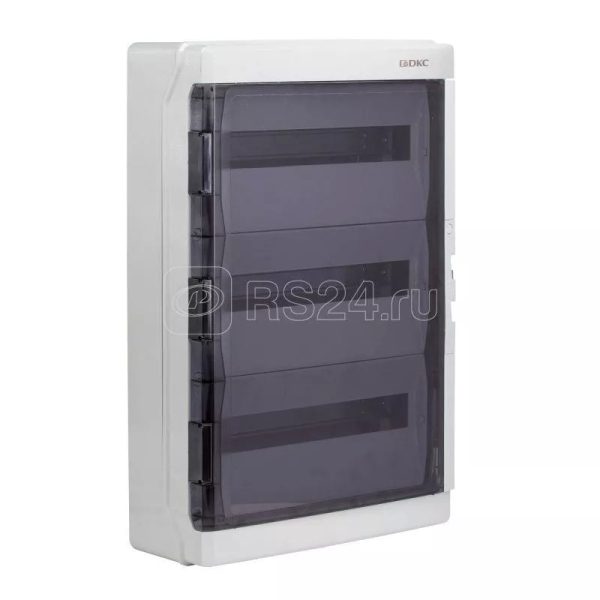 Щиток настенный с дверцей 54 мод.,ip65, серый, с клеммным блоком 63А ДКС