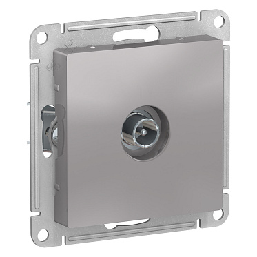 Systeme electric atlasdesign Алюминий Розетка tv проходная 4db, механизм se atn000392