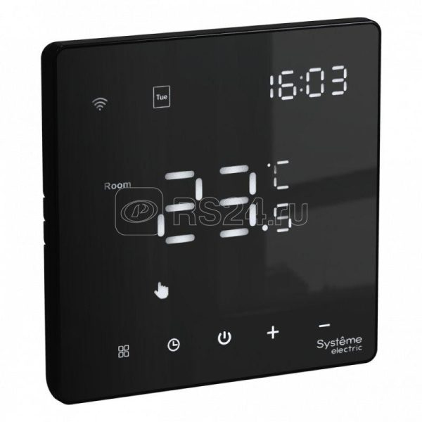 Gal001038 artgallery термостат wi fi электронный для теплого пола, 16a, в сборе, ченый