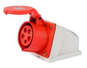 26194dek Розетка стац. 3Р+РЕ+n 16А 380В ip44 РС 103