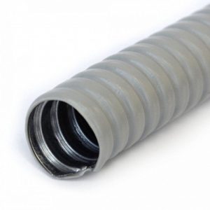 Металлорукав в ПВХ изоляции серый Р3 ЦП НГ 20 (50м/уп) Промрукав