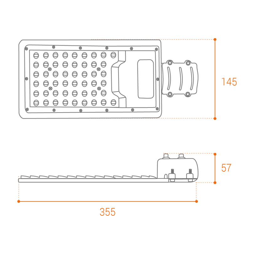 Уличный светильник wolta stl 50w/04 50Вт 5700К ip65 5500лм