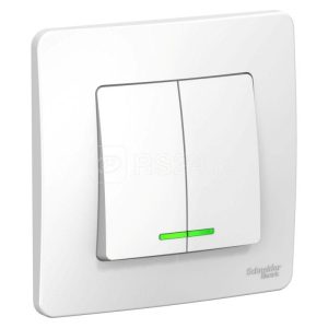 Blnvs010511 2 кл. выкл. с/у подсветка, 10А 250b белый