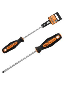 Отвертка шлицевая двухкомпонентная, cr v тип sl6.5x150, серия "Алмаз" tdm