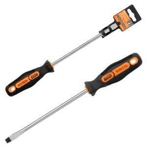 Отвертка шлицевая двухкомпонентная, cr v тип sl8.0x175, серия "Алмаз" tdm