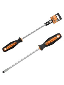 Отвертка шлицевая двухкомпонентная, cr v тип sl8.0x200, серия "Алмаз" tdm