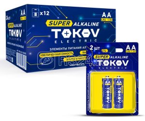 Элемент питания алкалиновый aa/lr6 (блист.2шт) tokov electric tke als lr6/b2
