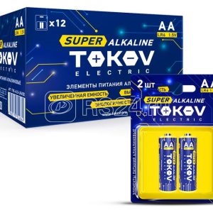 Элемент питания алкалиновый aa/lr6 (блист.2шт) tokov electric tke als lr6/b2