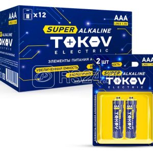 Элемент питания алкалиновый aaa/lr03 (блист.2шт) tokov electric tke als lr3/b2