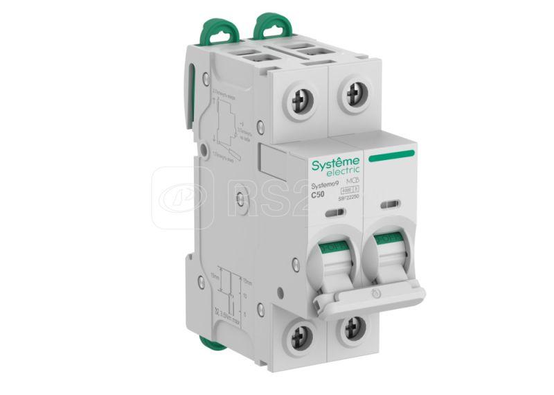 S9f22250 systeme9 Автоматический выключатель (АВ) c 50a 2p 6ka 400В